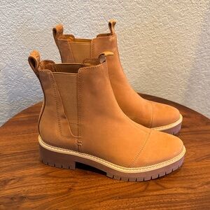 Toms Light Brown Ankle Booties